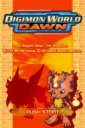 Digimon World - Dawn (USA) screen shot title